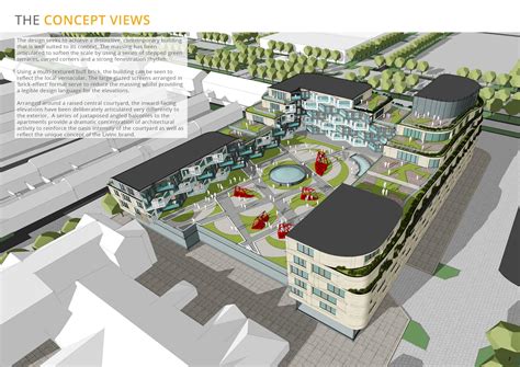 Mixed Use Development Residential architecture plan, Architecture