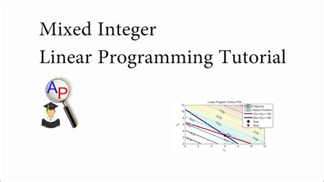Mixed integer programming. Mixed Integer Programming (MIP) solver Mixed Integer Programming Solver can be used when the variables are a pure integer or a combination of integer and continuous. Let’s take an example of a ... 