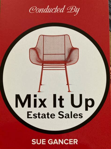Contact Mix It Up Estate Sales LLC. Mix It Up Estate Sales LLC. Company Website. Company Details (708) 476-6972. Payment Methods. Seller only accepts major credit cards. Terms and Conditions. Welcome and thank you for looking at our items. Please be sure to read the entire item description.. 