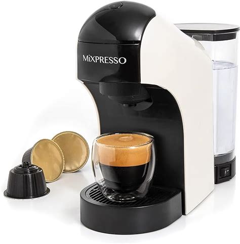 Jul 9, 2001 · For coffee enthusiasts, this machine offers a variety of options. This fashionable black capsule coffee machine is easy to use and takes up little counter space. To make the perfect beverage, simply insert a capsule and use the scroll wheel and LED interface. The pressure system creates coffee with a thick, smooth crema. . 