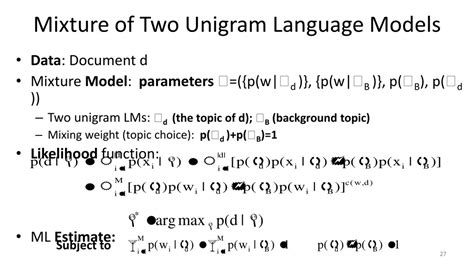 Mixture Language Models Ppt Download