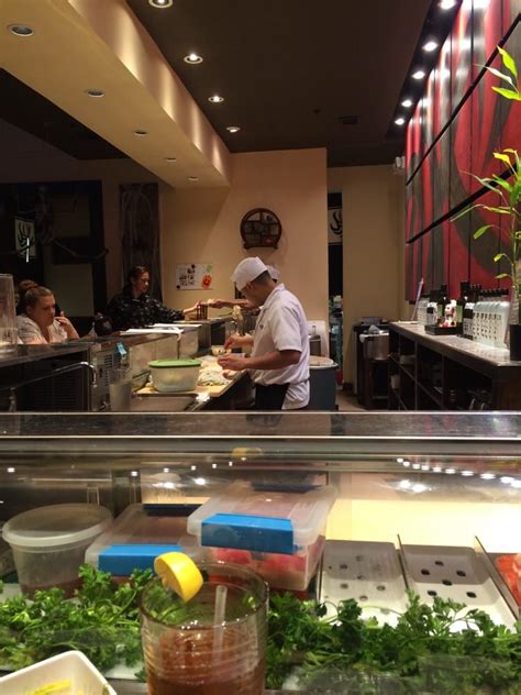 Miyabi specializes in traditional Japanese cuisine including a full sushi bar for customers. The menu offers steak, chicken, shrimp, sushi, tempura, and vegetarian plates. Also, the Hibachi-style cooking in front of customers always provides an entertaining dining experience.