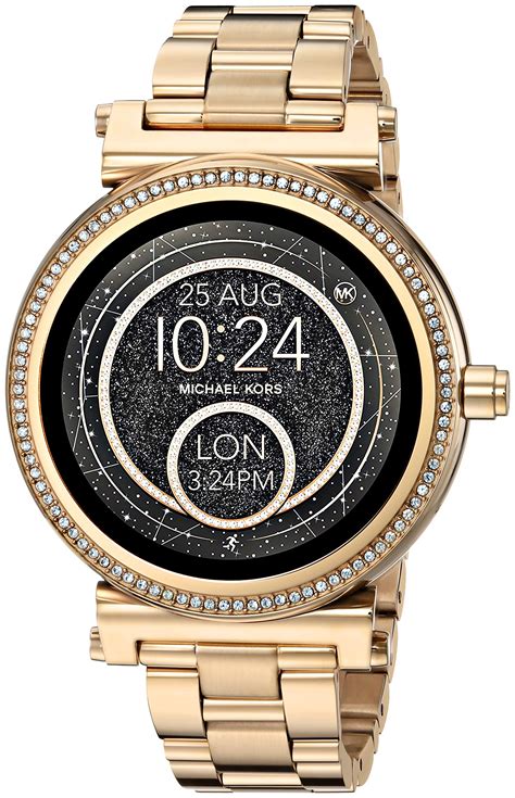 Michael Kors Access Gen 5E MKGO Pink-Tone and Logo Rubber Smartwatch. $250 to $168.75. 25% Off Your Purchase. Prices As Marked. Color PINK. KORSVIP. You could earn +1,688 points with this purchase. Join Now. Sold Out.. 