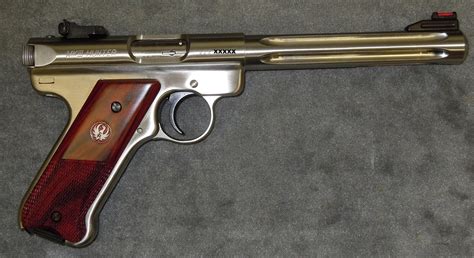 Mkiii hunter. Made for small game hunting, this Ruger MKIII Hunter is a semi-automatic handgun chambered in 22 LR. Another evolution of the legendary line of Ruger pistols, the MKIII Hunter offers a simple yet ... 