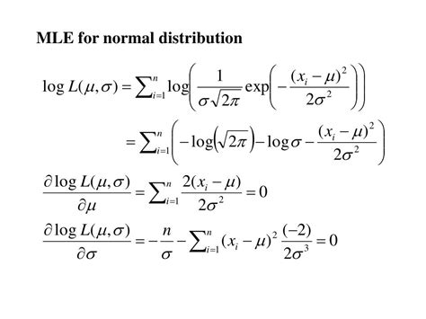 Mle For The Normal Distribution