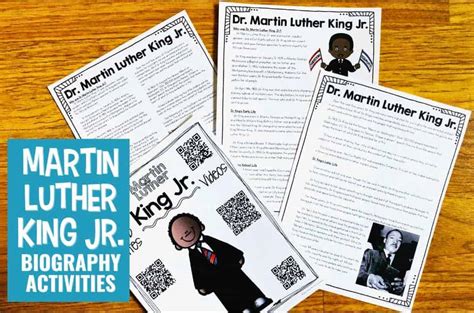 Mlk biography summary examples for kids