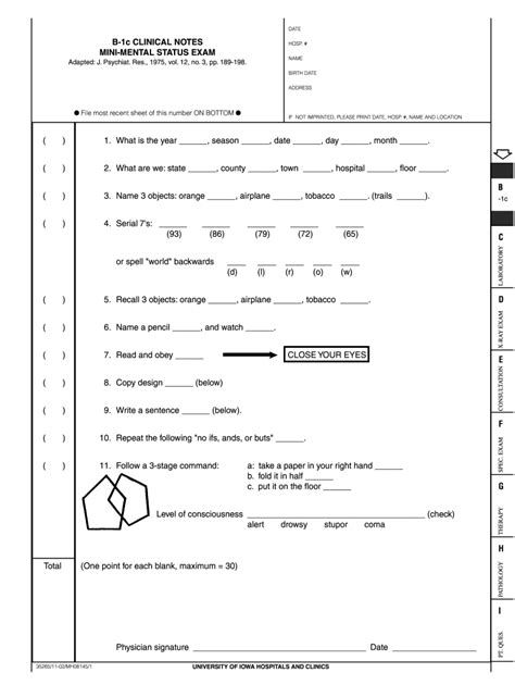 Mmse Score 20022024 Form Fill Out and Sign Printable PDF Template