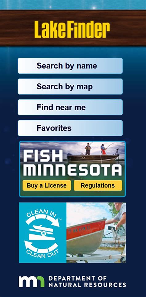 Mn lake finder mobile. Streams. Designated listings. Lakes: trout lakes Streams: fishable trout streams and trout streams with special regulations. AMAs: easement (angling only), general use and restricted use. 