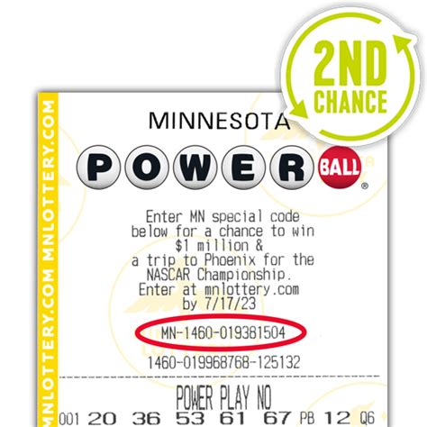 Mn second chance lottery. Enter your losing lottery tickets for a 2nd Chance to WIN. First-ever national 2nd Chance Lottery, now giving away up to $50,000. See Official Rules.>>. Time left to next $1,000 drawing. 12:39:10 Time left to next $50,000 drawing. 12:39:10 ... 