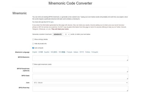 Mnemonic code converter.  Mnemonic Ninja is a free and open-source service tha...