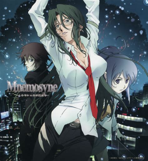 Mnemosyne anime. Synopsis. Related. Similar. OP/ED. Trailer. Immortality is something many people would wish for. But would it be such a coveted ability if people knew they would be subject to countless attacks because of it? Such is the case for Rin Asougi, an immortal private investigator, because there is no shortage of people who want her dead. 