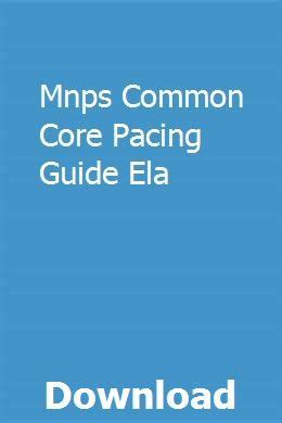 Mnps common core pacing guide ela. - 2007 acura rl oil pump manual 2.