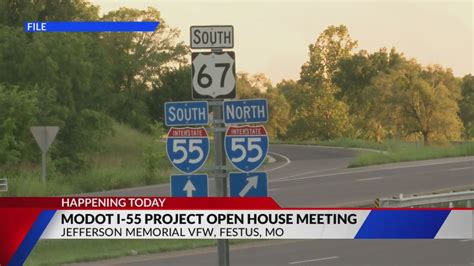 MoDOT holding I-55 project open house meeting tonight