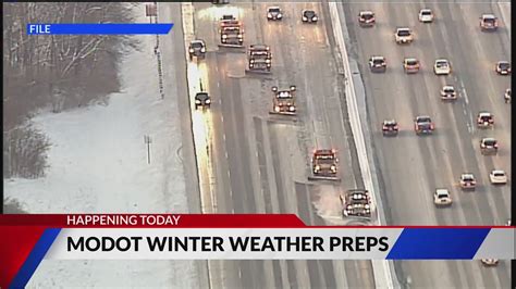 MoDOT winter weather preparations starting Wednesday and Thursday