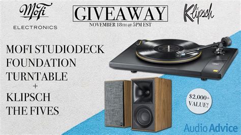 MoFi + Audio Advice StudioDeck Turntable + Klipsch The …