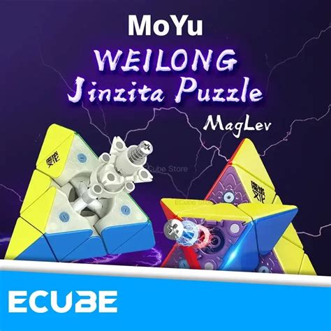 MoYu 3x3 Maglev Pyraminx WeiLong Pyraminx Maglev Manyetik.