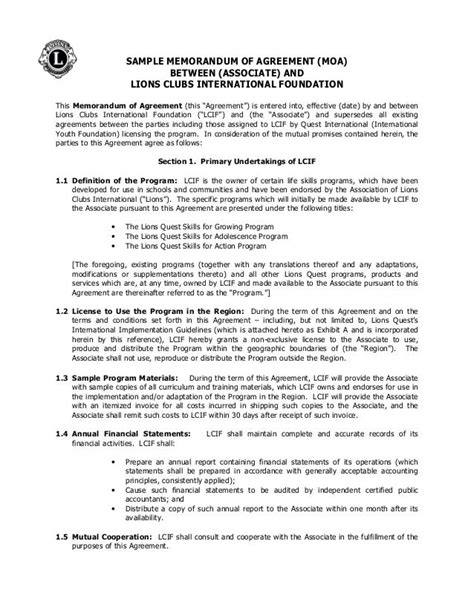 A memorandum of understanding (MOU) is a written agreement between two organizations that helps establish the ground rules for any partnership activities you choose to explore. An MOU should outline what each organization agrees to contribute to a partnership, a timeframe for delivering the desired outcomes, details of exactly how each …. 