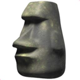 Moai Emoji (U+1F5FF) - 😍iEmoji.com