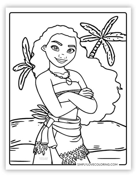 Moana Coloring Shee