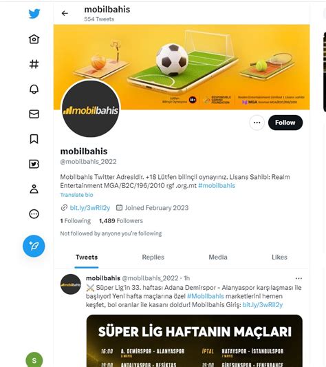 Mobil bahis twitter