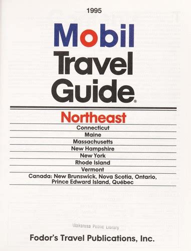 Mobil northeast 1995 mobil travel guide northeast. - Lg gr 262 gr 292 manuale di servizio frigorifero.