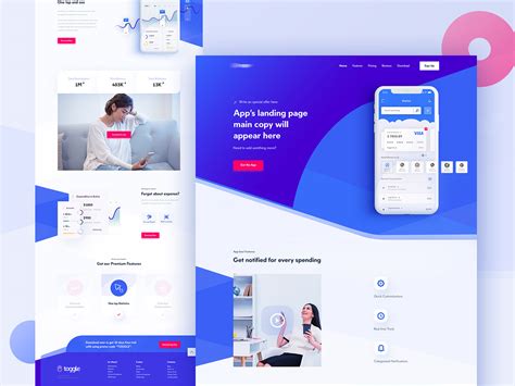 Mobile App Landing Page on Behance