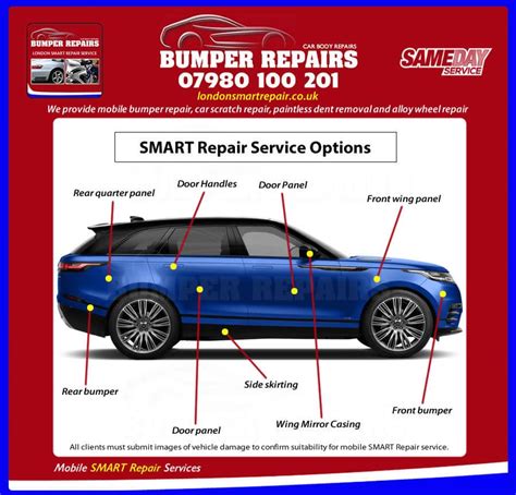 Mobile Car Body Repairs In Tadworth KT20 London SMART Repair