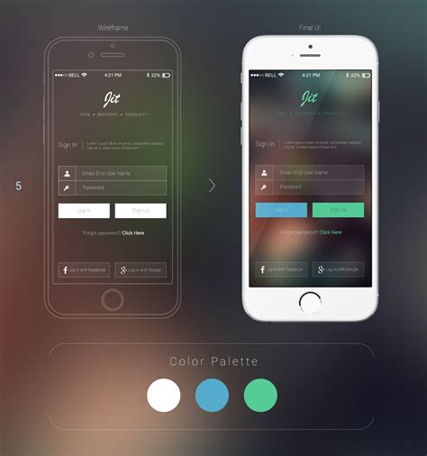 Mobile Login UI Design Options on Behance