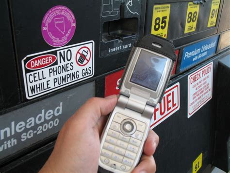 Mobile Phones at Gas Stations : They