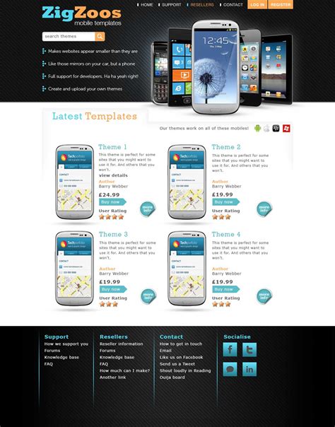 Mobile Templates Website Design Barry Webber Web Design