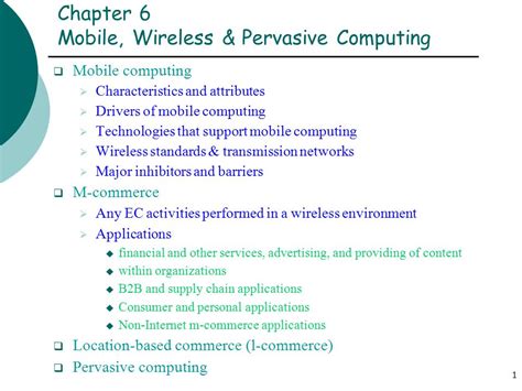 Mobile Wireless And Pervasive Computing 6 Wiley Home