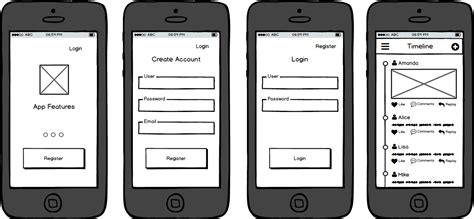Mobile and App Wireframes FREE Wireframe Tool