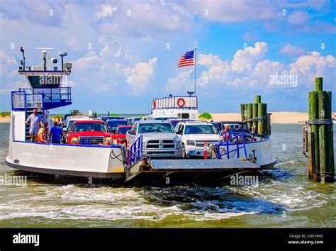 Mobile bay ferry - dauphin island landing. The storm has passed and we plan to have our ferries home by Noon Sunday. If the wind and sea is calm enough, we may be underway as soon as 12:30 from Dauphin Island but please check back for... 