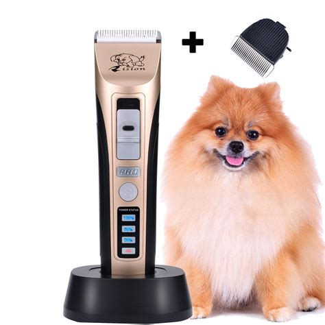 Mobile dog clippers. Dog Clippers Grooming Kit, 2 in 1 Professional Dog Clippers for Thick Heavy Coats, Low Noise Dog Paw Trimmer with LED Light, Cordless Rechargeable Pet Hair Shaver for Small & Large Dogs Cats. 4.5 out of 5 stars. 32. 400+ bought in past month. $39.99 $ 39. 99 ($39.99 $39.99 /Count) 