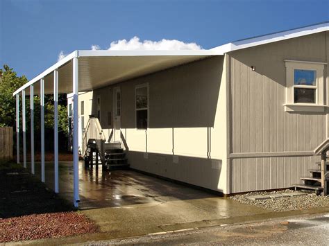 Mobile home awning posts. The Integra Patios 12 ft. W x 20 ft. L aluminum solid roof carport is durable, long-lasting and a maintenance-free multi-use shelter solution. Easy to install in just 1 weekend, this do it yourself kit 