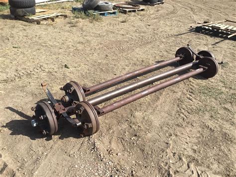 They are rated at 2700 lbs each. I have been researching this type of axle for a while and I've heard the following complaints: 1) its a mobile home axle and isn't DOT legal-. Mine aren't mobile home axles, in fact, I believe they are Dexter brand axles rated at 6000lbs each. Many of these "low platform" equipment trailers use these type of .... 