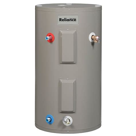 Mobile home electric water heater. The 50 Gallon Tall Marathon lifetime electric water heater provides hot water with peace of mind. Plastic tank eliminates the need for anode rod and prevents smelly water. Rigid foam insulation covers entire tank for maximum efficiency. Bowl-shaped tank bottom drains completely for easy service and sediment removal Lower titanium heating ... 