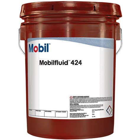 Write a review. Mobilfluid™ 424 is an extra high performance multipurpose tractor lubricant engineered to meet or exceed transmission and hydraulic fluid requirements. The advanced technology in Mobilfluid 424 is designed to optimize the performance of agricultural and commercial tractors operating in a wide range of environments and conditions.