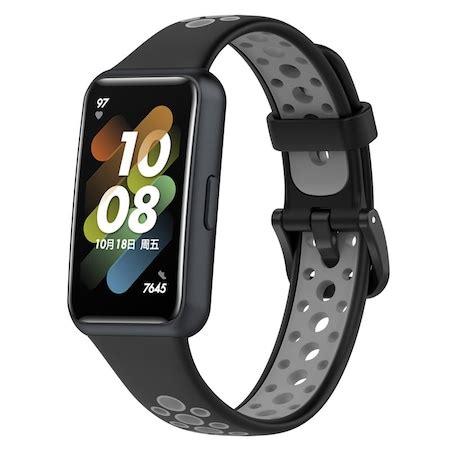 Mobilly curea pentru Huawei Band 7, silicon, transparent, alb (704 …