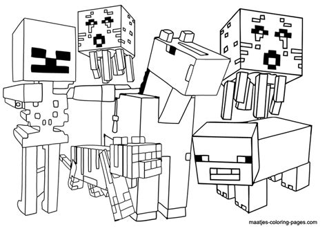 Mobs Minecraft Coloring Pages