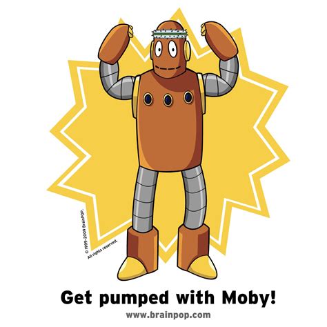 MOBY: Beep. A robot, Moby, opens his chest to reveal the insides of his body. MOBY: Beep. TIM: Uh, I think she's talking about the human body. Moby closes his chest. TIM: Anyway, I think it's about time we put it all together. A cart rolls up to Tim and Moby. MOBY: Beep. TIM: Our bodies' design is even more impressive than our most complicated ... . 