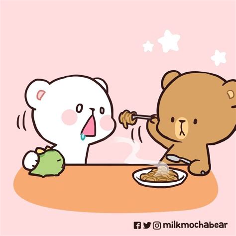 Mocha cartoon panda and bear couple. Trendy Short StoriesGoal - To spread Love and Entertain All 🌹For Customized Goodies of Peach and GomaContact -trendyshortstories@gmail.comorDM us on Instag... 