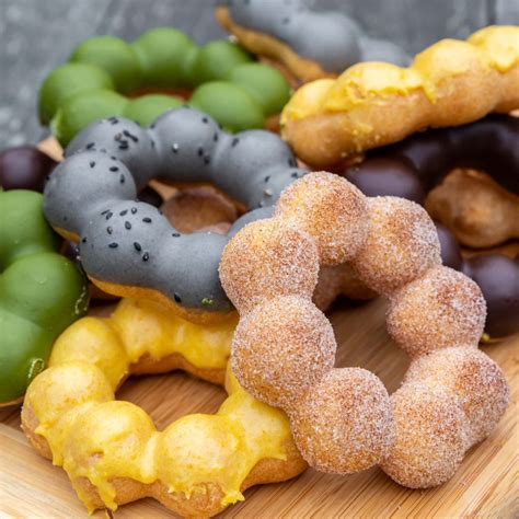 Experience our one of a kind chewy donuts made from Mochi, a Japanese sticky rice dough. Mochi donuts first originated in Japan and took the shape of a ring made of donut holes, also known as “pon de rings.”. Our …. 