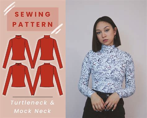 Mock Neck Pattern - Etsy