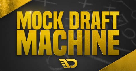 Mock draft machine. The 2023 NFL Draft is a week away and the mock draft world is going full tilt. That means more draft goodness for us draft nerds. The latest bit of draft goodness comes from ESPN Analytics who have put together a new draft simulator for team mocks. The cool thing is that it's backed by their Draft Day Predictor app, which takes into account "prospect grades from Scouts Inc, expert mock ... 