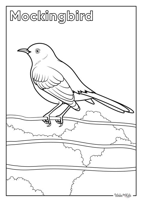 Mockingbird Coloring Page