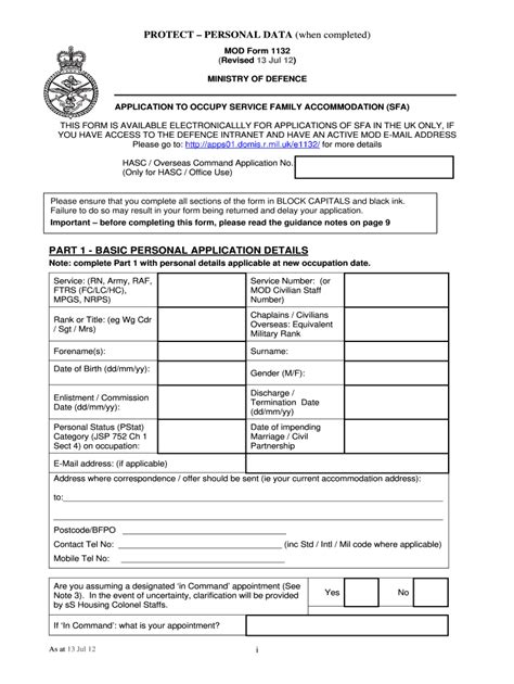 Mod Form 1132 Fill Out and Sign Printable PDF Template signNow