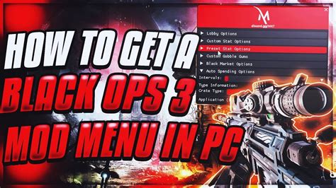 Mod menu bo3 ps4.  Compatible with firmware versions 5. 2 into Call of D...