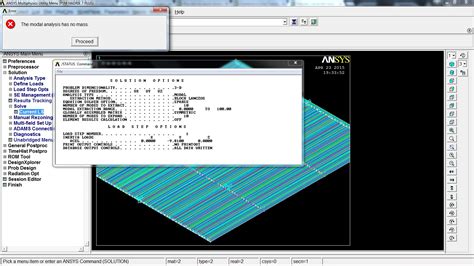 Modal analysis error