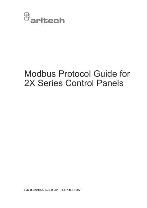 Modbus Protocol Guide Tg 154 0033 0a Pdb Guidebook Manual Google Free